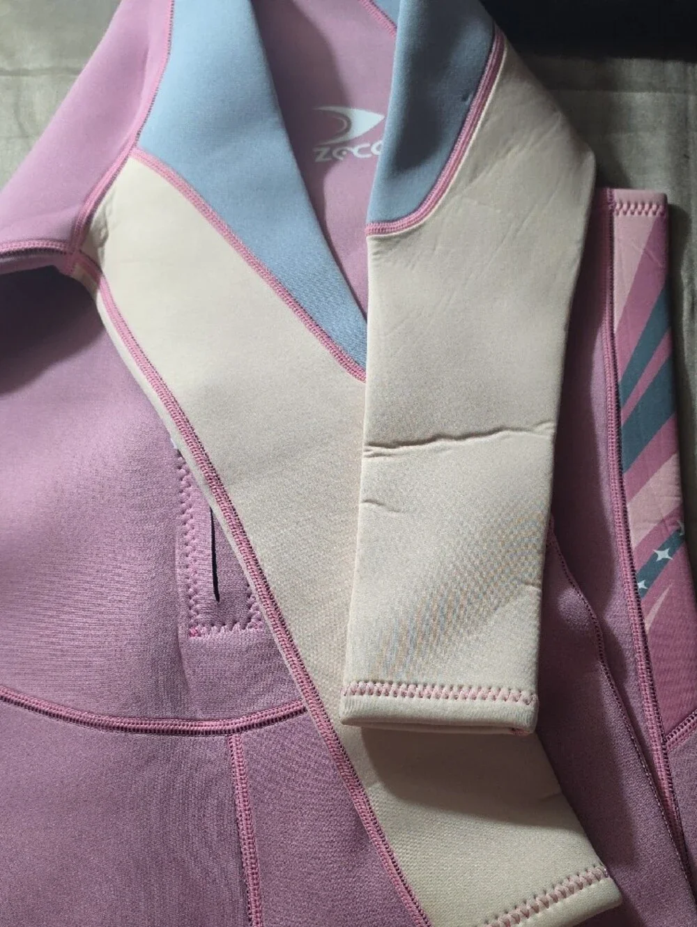 ZOCO Pink Wetsuit with Front Zip